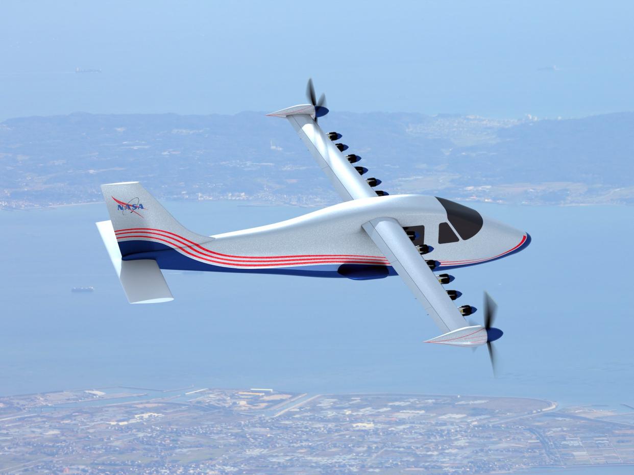 NASA x-57 electric plane