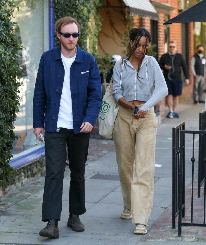 Malia Obama Channels Her Dad in a Button Down and Khaki Pants