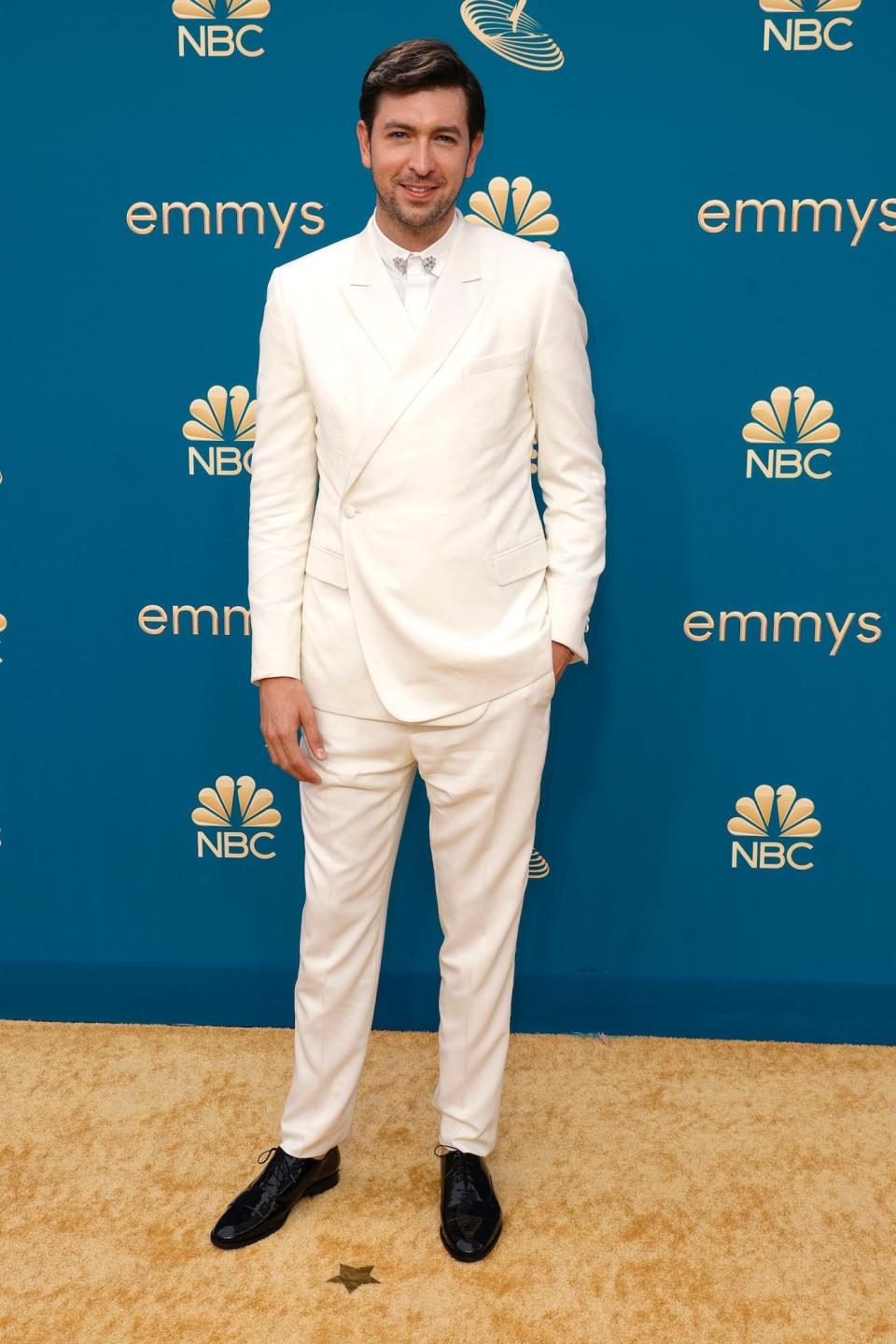 Nicholas Braun attends the 2022 Emmys.