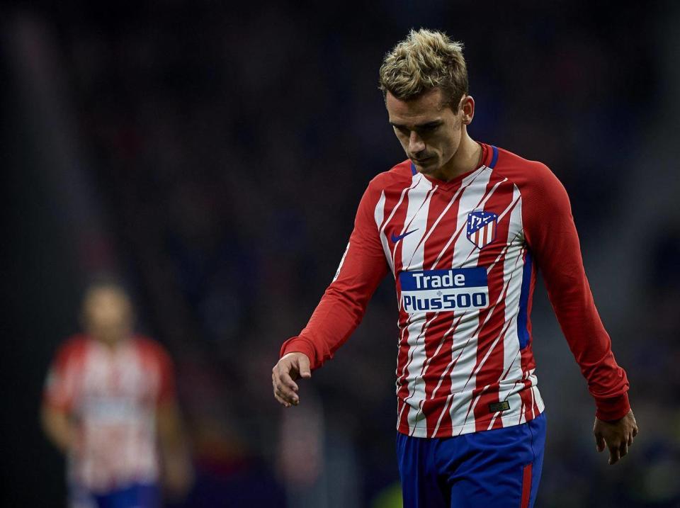 The Frenchman was taken off early in the Madrid derby (Getty)