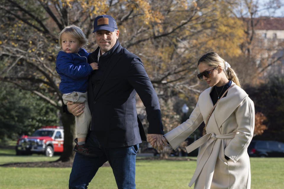 Hunter Biden with his wife, Melissa Cohen, and their son, Beau.