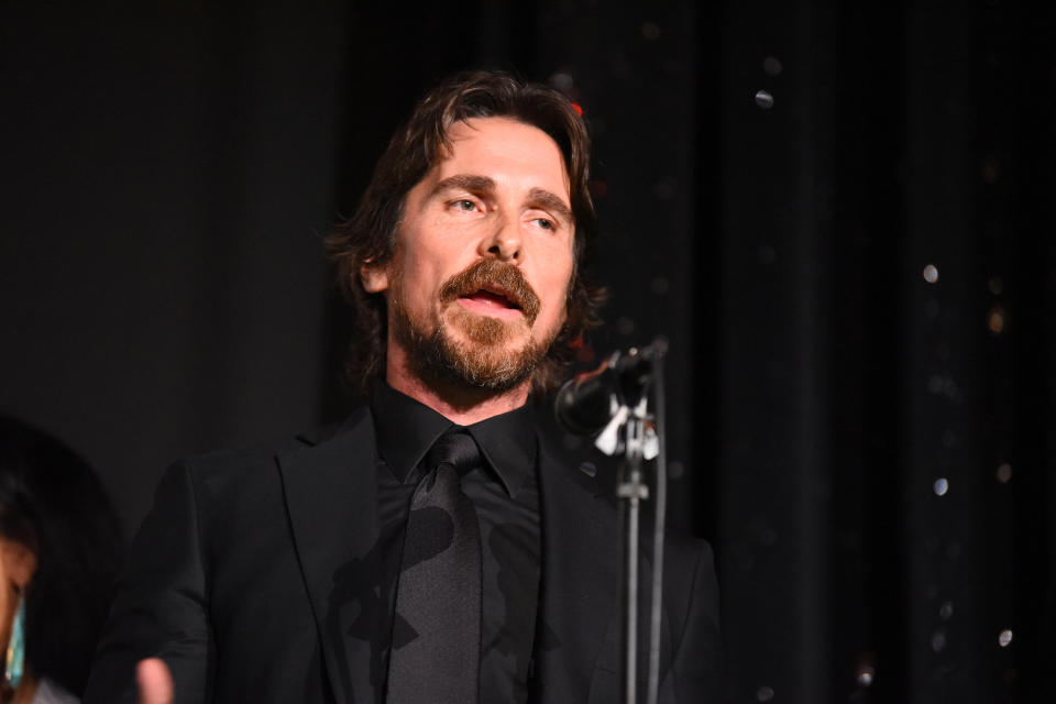 Christian Bale at the 24th RNCI Red Nation International Film Festival and Awards Ceremony on November 15, 2019 in Beverly Hills, California. (Photo by Araya Diaz/Getty Images for Red Nation Film Festival)