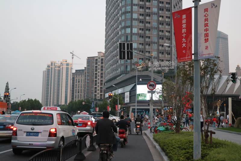 上海街景（圖片來源：中央社）