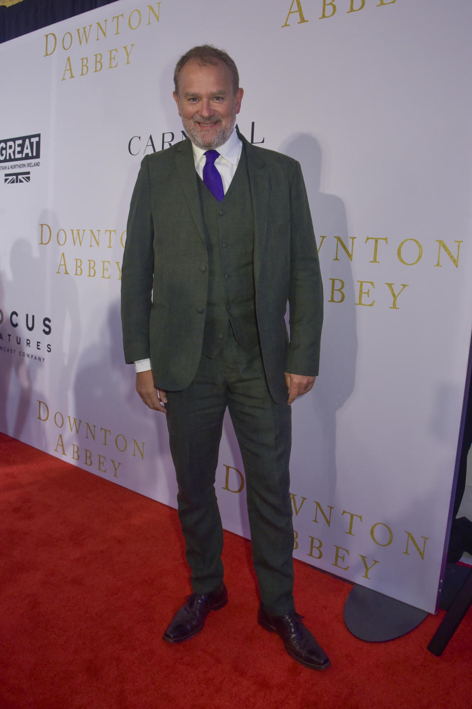 Actor Hugh Bonneville attends a reception for the Focus Features, Carnival and Comcast NBCUniversal the Washington DC Special Screening of Downton Abbey at the British Ambassador's Residence on September 12, 2019 in Washington DC. (Kris Connor/SipaUSA)