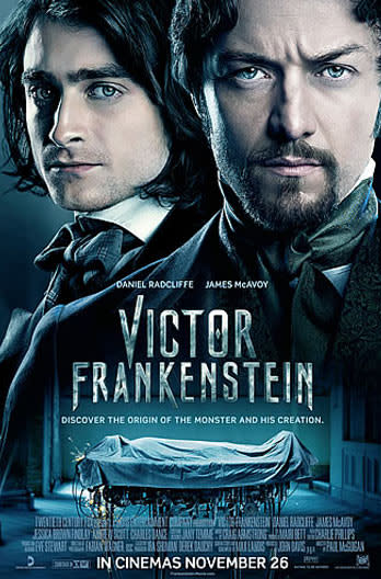 Victor Frankenstein poster. Credit: Golden Village Cinemas