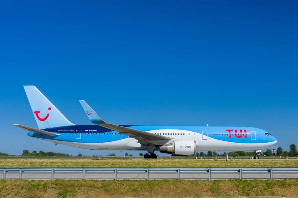 Customers on the Tui aircraft saw smoke when it landed on 30 July (Getty Images)
