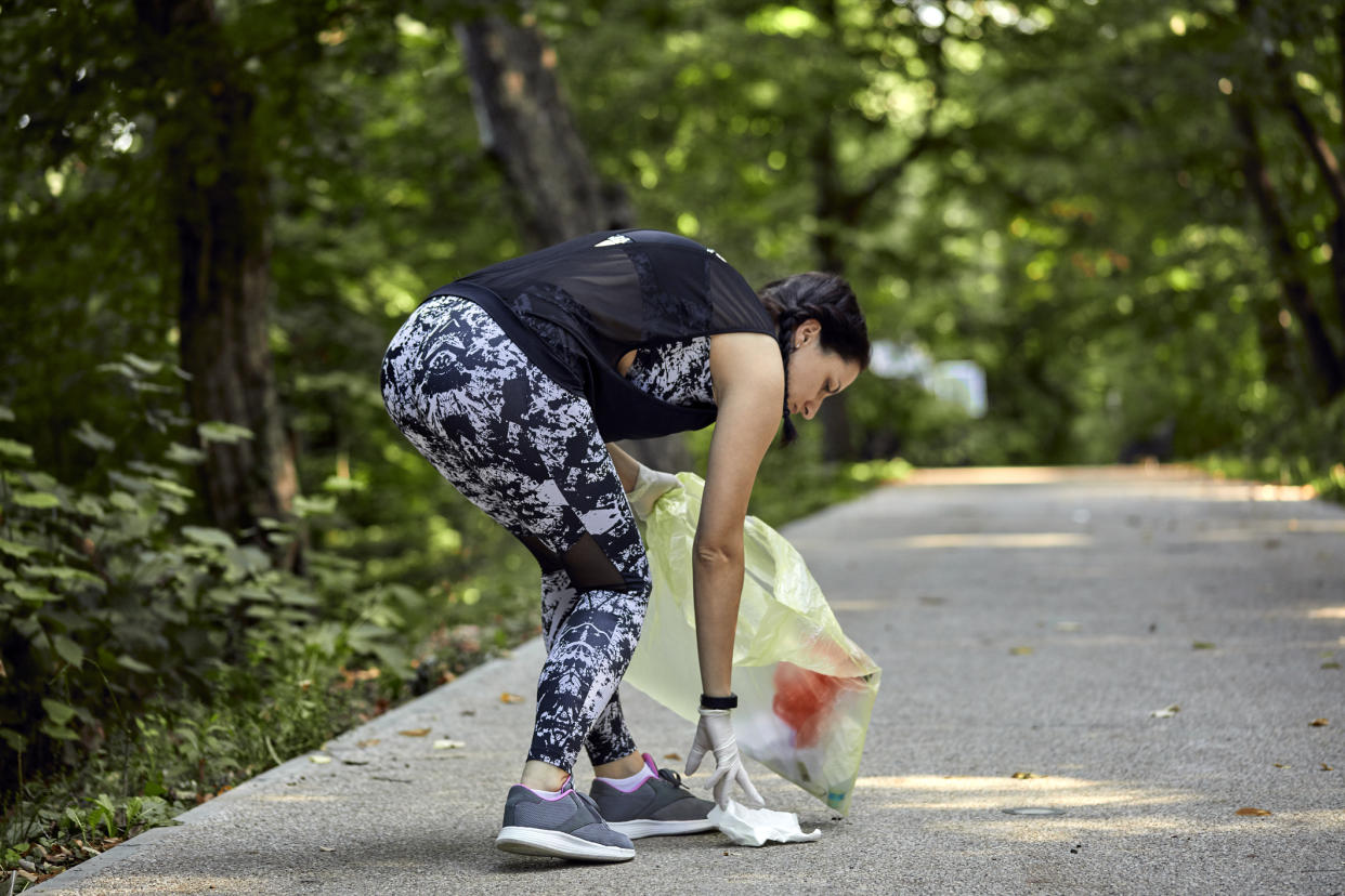 Plogging has many benefits to health, both physical and mental. (Getty Images)