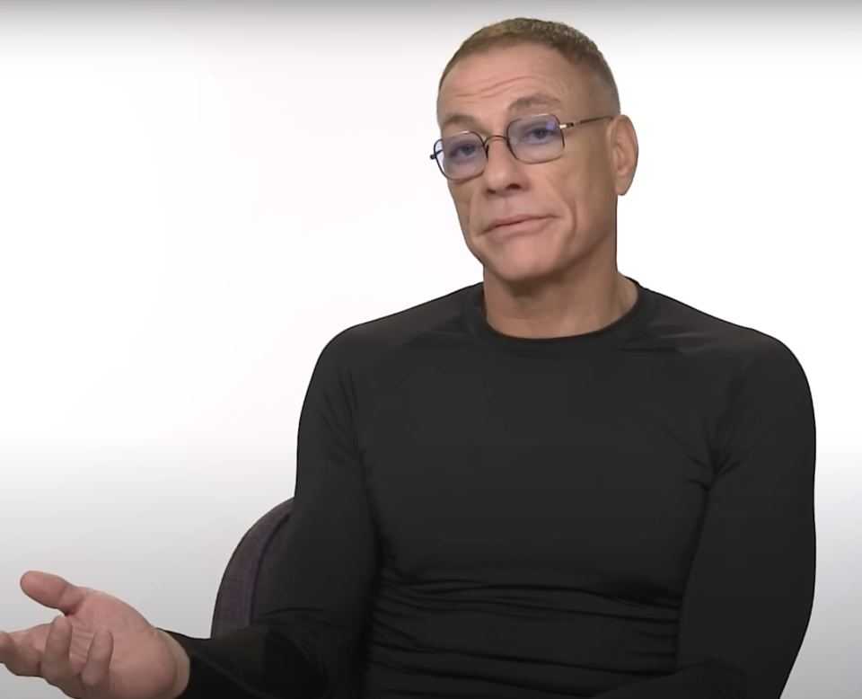 Closeup of Jean-Claude Van Damme