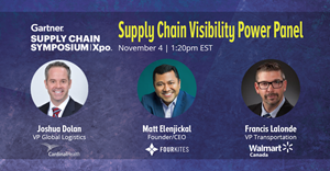 FourKites and Leading Customers Walmart Canada and Cardinal Health to Present at Gartner Supply Chain Symposium/Xpo 2020