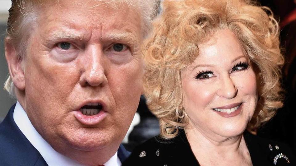 <p>Bette Midler and Donald Trump engaged in another war of words on Twitter and the “Beaches” star is grateful for her fans’ support following their most recent exchange. This latest dustup began earlier this week when Midler tweeted a photo of a quote (falsely) attributed to Donald Trump many years ago that insulted Republican voters. […]</p> <p>The post <a rel="nofollow noopener" href="https://theblast.com/bette-midler-donald-trump-psycho/" target="_blank" data-ylk="slk:Bette Midler Thanks Her Fans After Donald Trump Calls Her a ‘Washed Up Psycho’;elm:context_link;itc:0;sec:content-canvas" class="link ">Bette Midler Thanks Her Fans After Donald Trump Calls Her a ‘Washed Up Psycho’</a> appeared first on <a rel="nofollow noopener" href="https://theblast.com" target="_blank" data-ylk="slk:The Blast;elm:context_link;itc:0;sec:content-canvas" class="link ">The Blast</a>.</p>