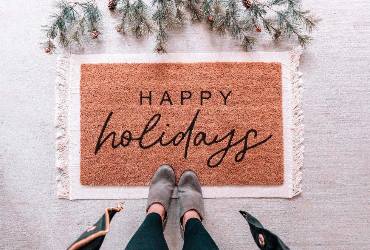 Happy Holidays Doormat – Etsy