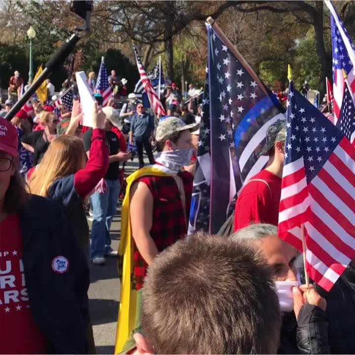 Thousands of President Trump supporters joined together for the 'Million MAGA March'