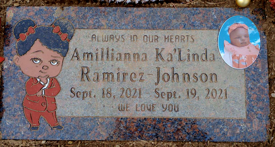 Amillianna Ramirez-Johnson was buried Nov. 4, 2021, at Graceland Cemetery in Milwaukee.