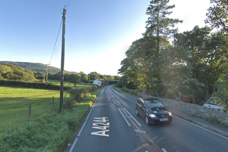 The road where Rowan Jones died in a single vehicle incident. (Google)