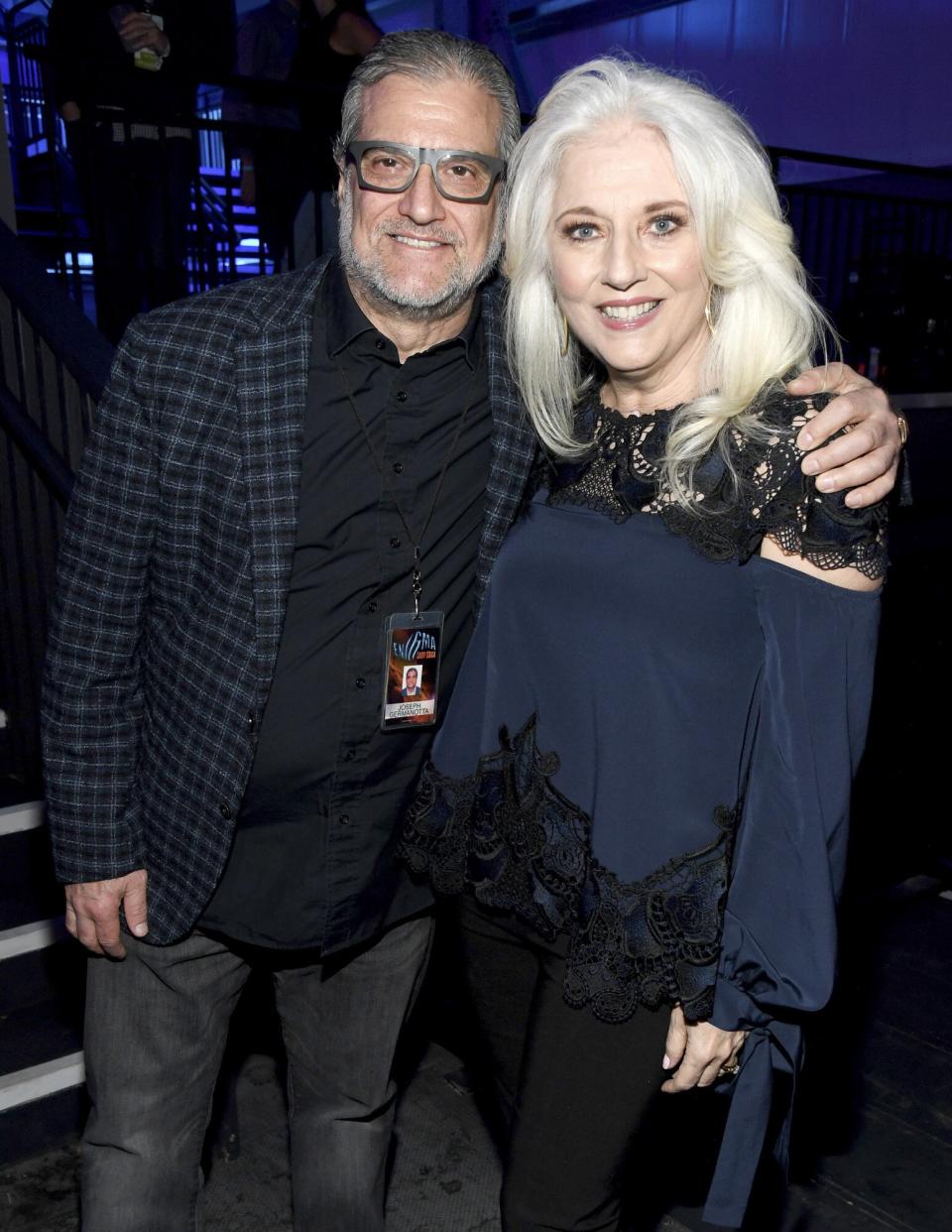 Joe Germanotta and Cynthia Germanotta attend AT&T TV Super Saturday Night at Meridian at Island Gardens on February 01, 2020 in Miami, Florida.