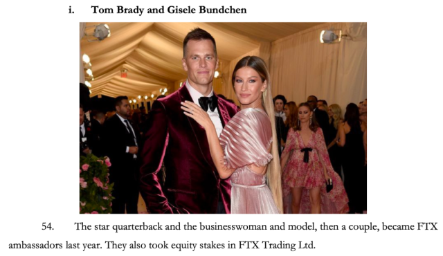 Tom Brady and Gisele Bündchen take equity stake in crypto firm FTX