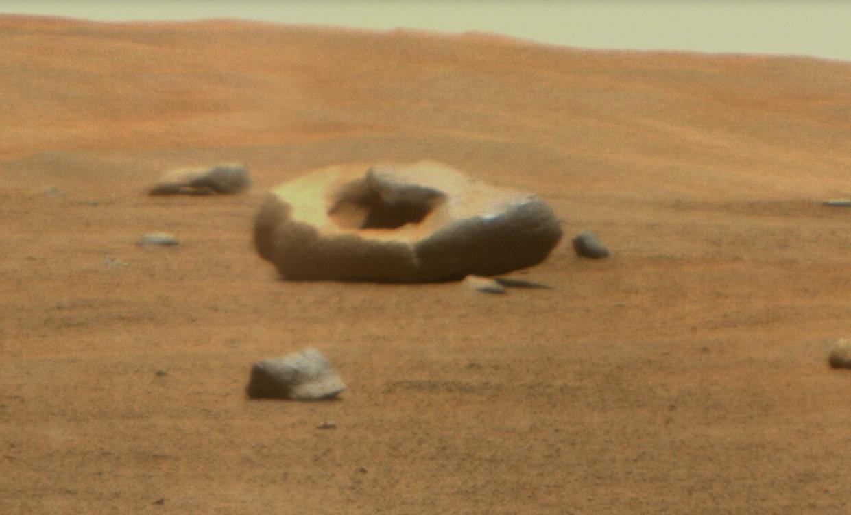 The mysterious rock was spotted by the Perseverance rover (Nasa) 