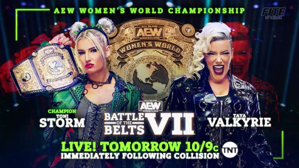 Toni Storm Taya Valkyrie AEW Battle of the Belts