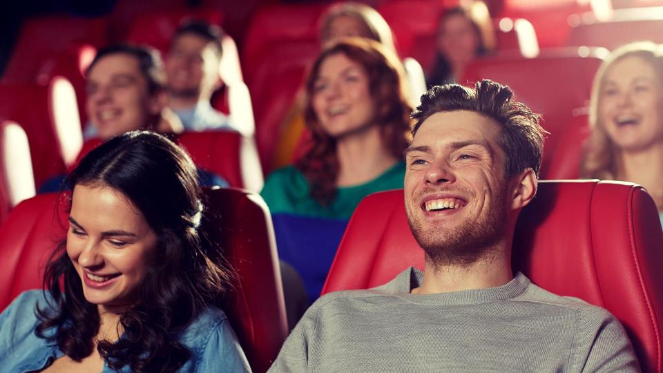 couple in movie theater