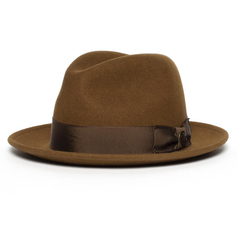 Goorin Bros. Dean the Butcher fedora hat in whiskey