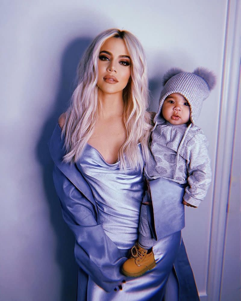 Khloé Kardashian with daughter True