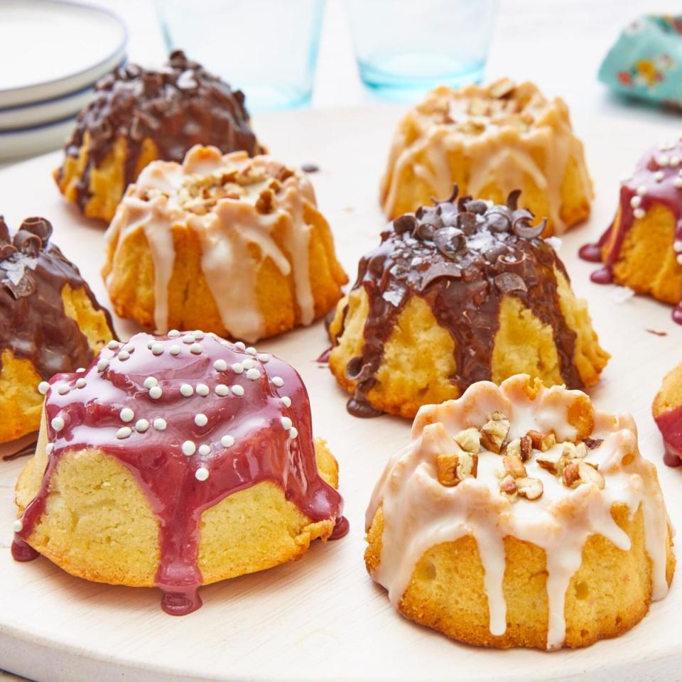 spring desserts mini bundt cakes
