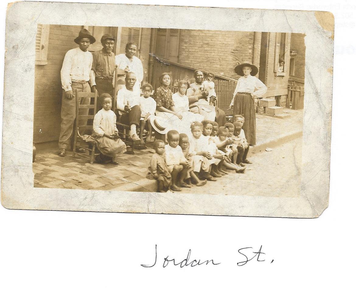 Oliver Lewis and his family is listed at living off Jordan Avenue in Cincinnati's West End. The tenement was located near the intersection of Baymiller and Liberty in Cincinnati. The housing was bulldozed during Cincinnati's 1950 urban renewal plan, which displaced 25,000 people. It's the largest displacement of families in American history.