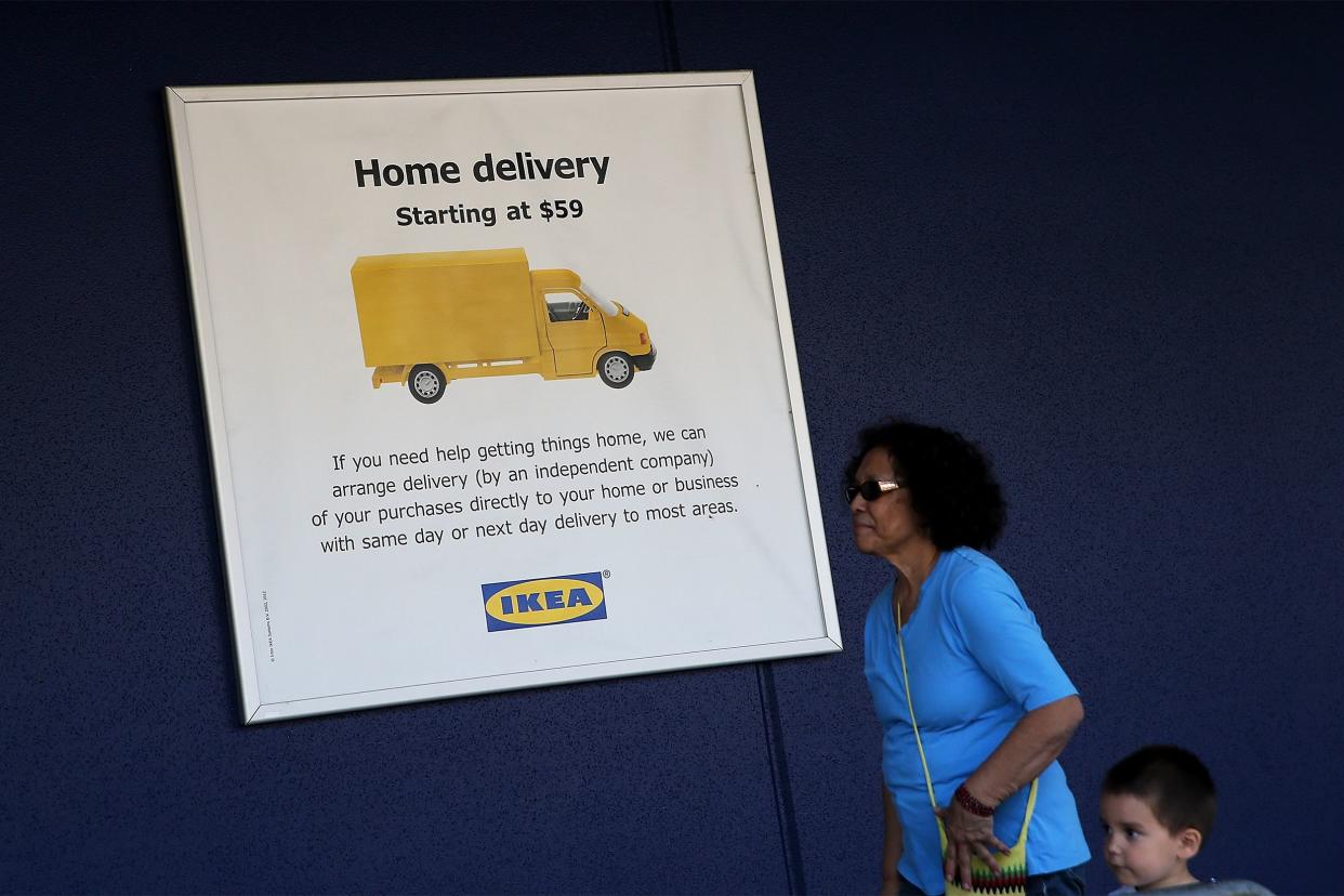 Ikea home delivery sign