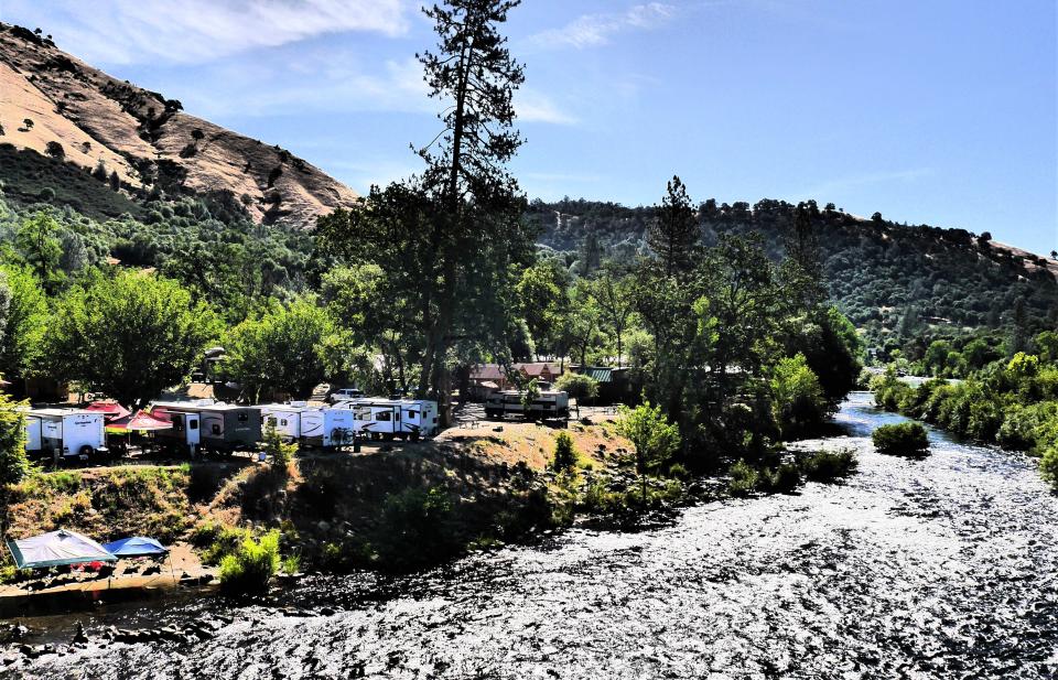 Ample camping is available along the river at the Marshall Gold Discovery State Historic Park in Coloma.