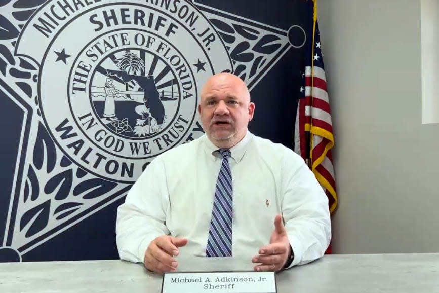 Walton County Sheriff Michael Adkinson offered details Wednesday of the fatal shooting of a suspect late Tuesday night.