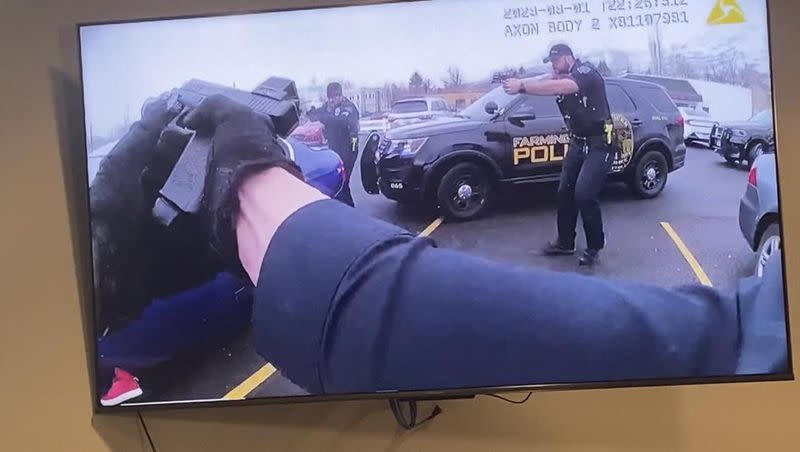 Body camera video from a fatal police shooting on Mach 1 in Farmington. The Davis County Attorney’s Office has concluded Farmington police officers were legally justified in shooting an armed man during a traffic stop.  