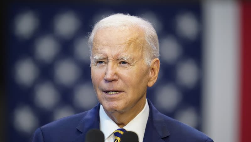 President Joe Biden speaks an event in Largo, Md., Sept. 14, 2023. Biden responded to the death of a 6-year-old Palestinian-American in a statement on Sunday.