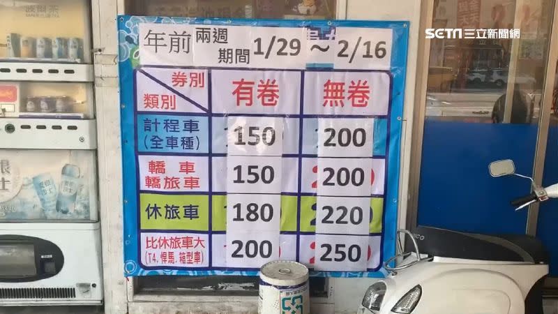 加油站推出春節洗車方案，價格調漲20到50元不等。