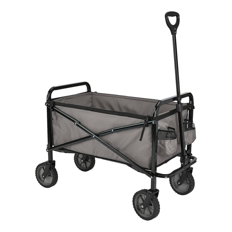 <p>Courtesy of Amazon</p><p>Parental excursions to the beach or the park are cargo-intensive affairs, and odds are the little area underneath the seat in the stroller won’t be big enough to hold everything. This Amazon Basics wagon adds the extra storage new dads need with ample room to store up to 265 pounds worth of gear, exterior pockets to keep smaller items handy, and a collapsible design that allows for easy storage when it’s not in use. This is one of the better prices found on Amazon for an incredibly utile gift idea for a new dad.</p><p>[$91; <a href="https://clicks.trx-hub.com/xid/arena_0b263_mensjournal?q=https%3A%2F%2Fwww.amazon.com%2FAmazonBasics-Garden-Tool-Collection-Collapsible%2Fdp%2FB07W6NTK71%3Fth%3D1%26linkCode%3Dll1%26tag%3Dmj-yahoo-0001-20%26linkId%3D8205a459359b80a141ffe501fe8d30b5%26language%3Den_US%26ref_%3Das_li_ss_tl&event_type=click&p=https%3A%2F%2Fwww.mensjournal.com%2Fgear%2Fgifts-for-new-dads%3Fpartner%3Dyahoo&author=Cameron%20LeBlanc&item_id=ci02cc9a3980002714&page_type=Article%20Page&partner=yahoo&section=shopping&site_id=cs02b334a3f0002583" rel="nofollow noopener" target="_blank" data-ylk="slk:amazon.com;elm:context_link;itc:0;sec:content-canvas" class="link ">amazon.com</a>]</p>