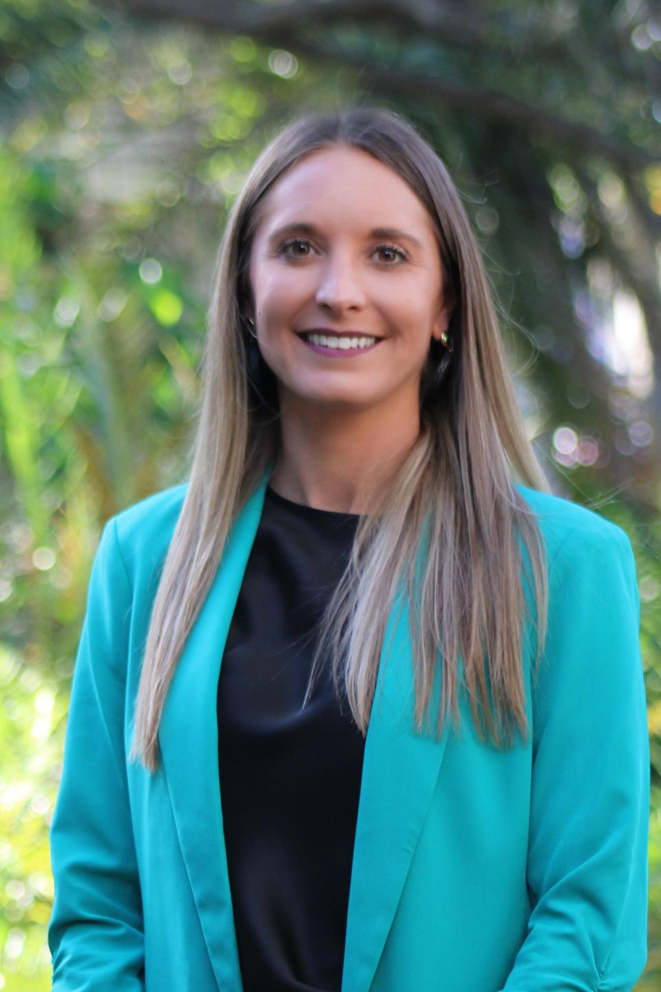 Jessica Fuesy, as seen in her district headshot.