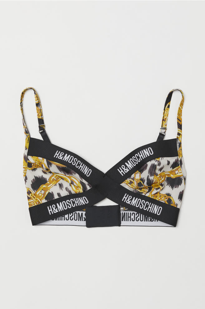 Buy MOSCHINO Basic Triangle Bra Black 5 (US Women's 8) at