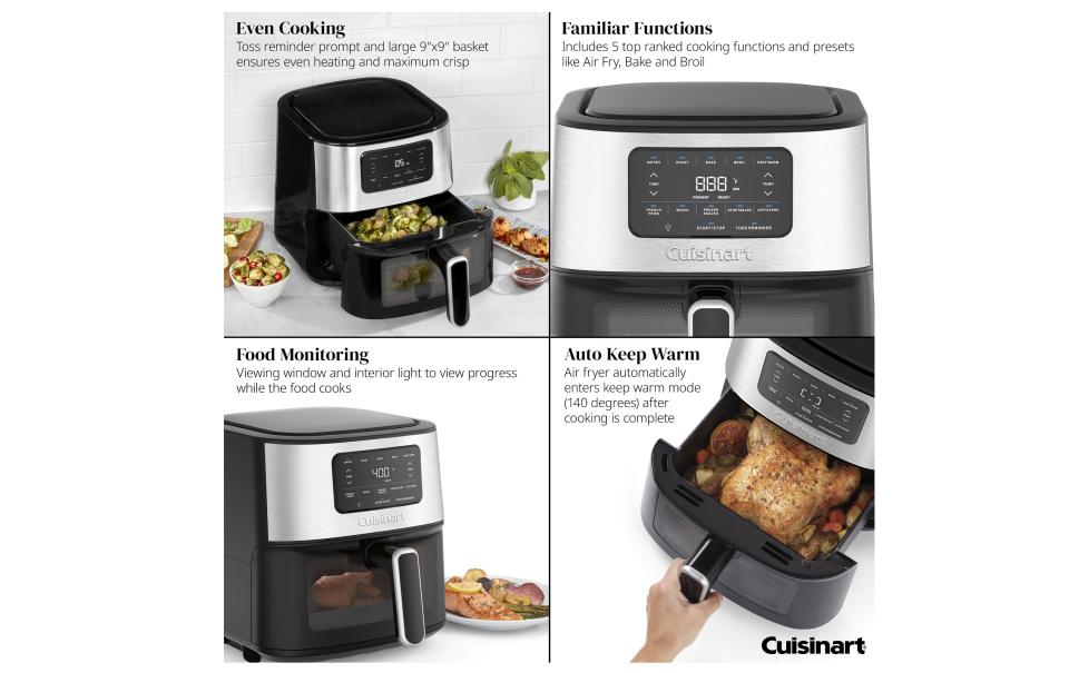 cuisinart basket air fryer functions