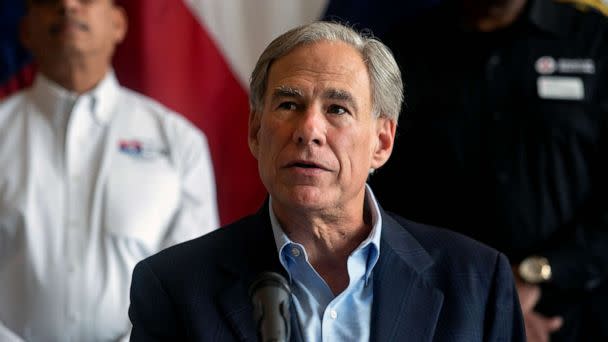PHOTO: FILE - Greg Abbott, governor of Texas, speaks during a news conference in Dallas, Texas, Aug. 23, 2022. (Bloomberg via Getty Images, FILE)