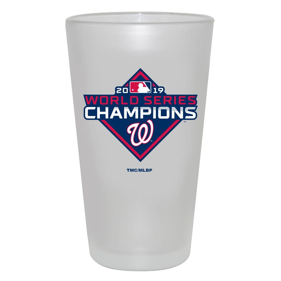 Nationals 2019 World Series Champions Frosted Pint Glass