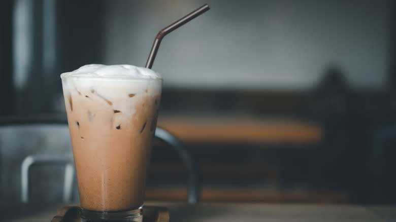 coffee with cold foam cream