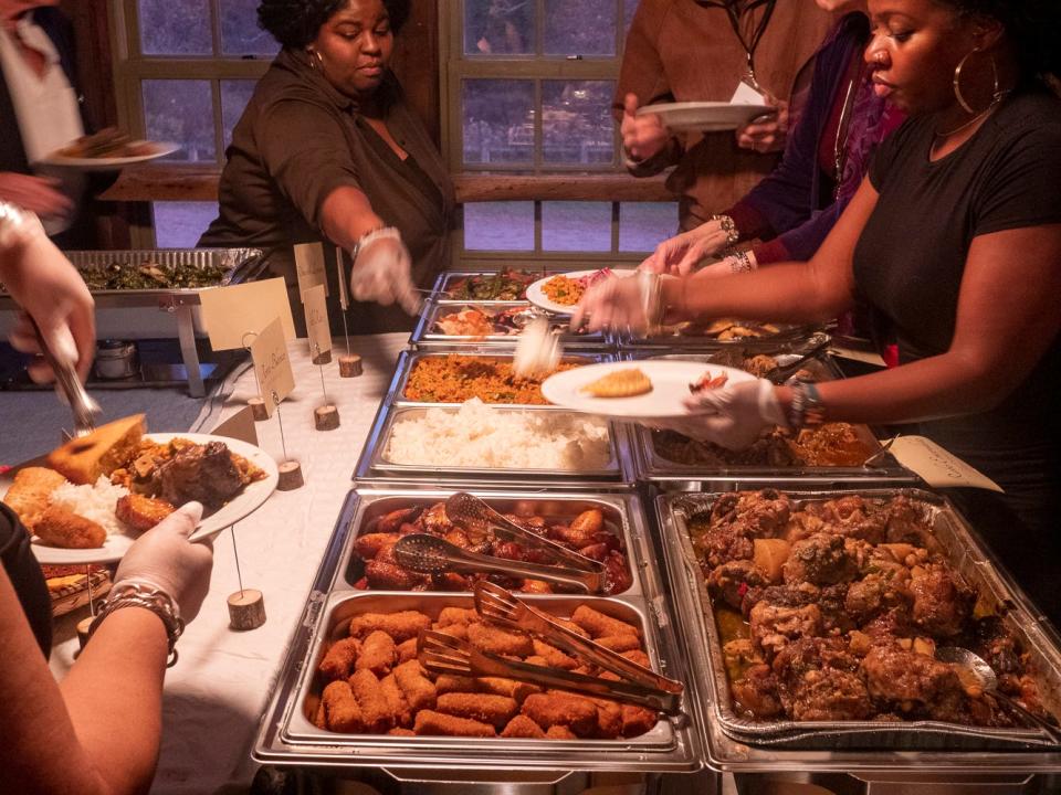 Oxtail being served at Oxtail Fest at Put’s Tavern last year.