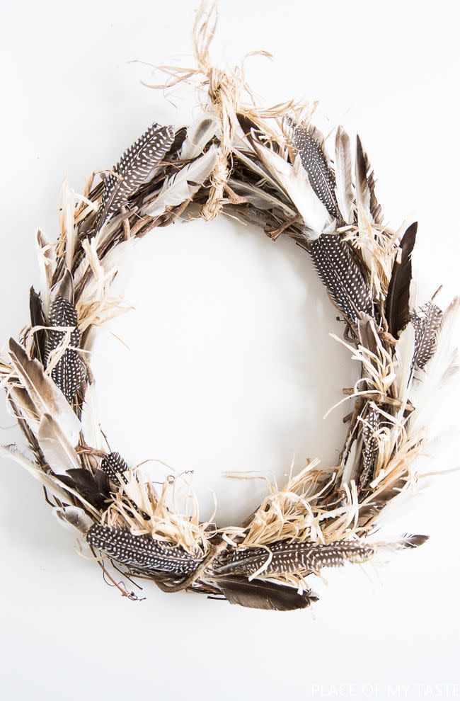 Fancy Feathers Wreath