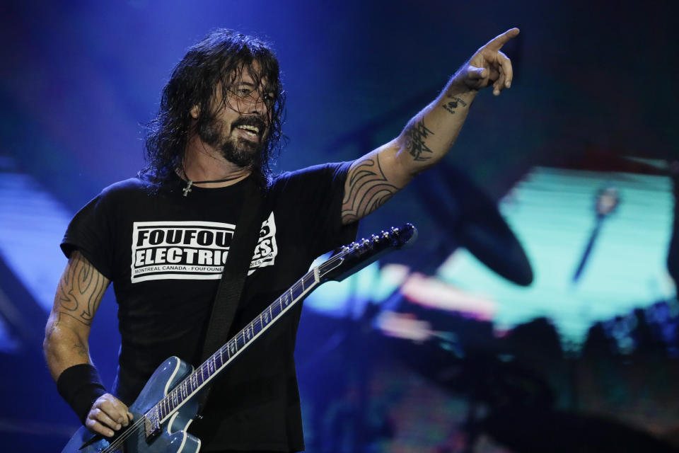 Dave Grohl performs at the Rock in Rio music festival in Rio de Janeiro in September 2019. (Photo: ASSOCIATED PRESS)