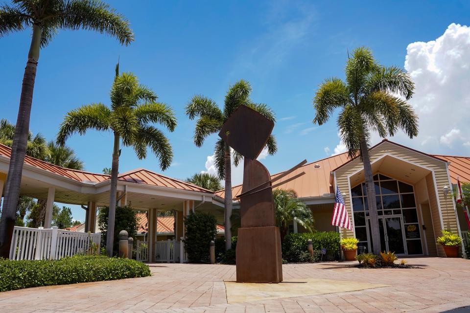 The exterior of the Center for the Arts in Bonita Springs is shown on Thursday, July 13, 2023.