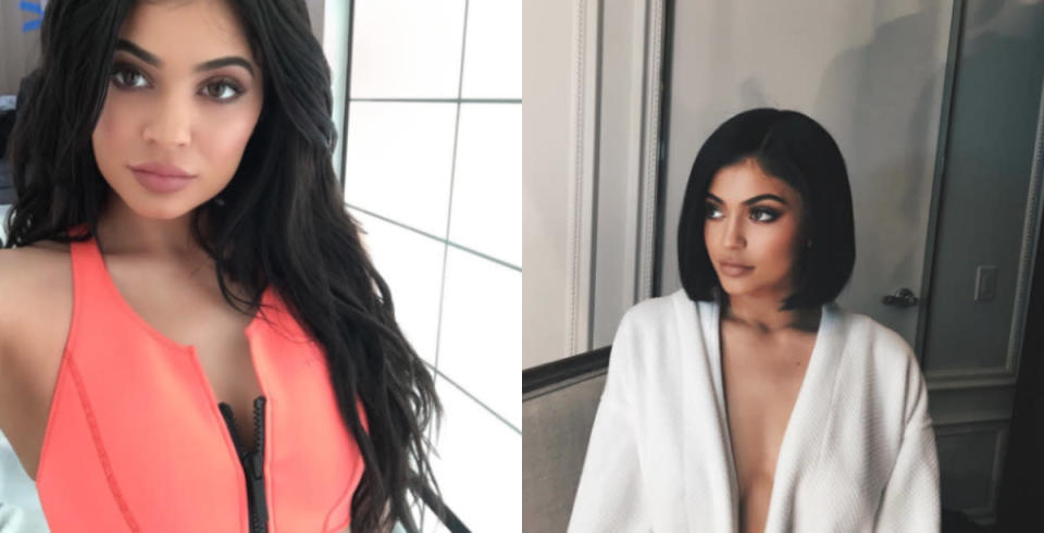 <p>To be honest, we can’t keep up with Kylie’s hairstyles. However, we love the sleek bob she unveiled a few weeks ago. <i><a href="https://www.instagram.com/kyliejenner/" rel="nofollow noopener" target="_blank" data-ylk="slk:[Photo: Kylie Jenner];elm:context_link;itc:0;sec:content-canvas" class="link ">[Photo: Kylie Jenner]</a></i></p>