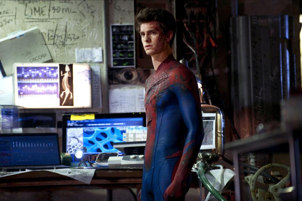 Andrew Garfield as Peter Parker in The Amazing Spider-Man