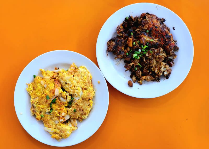 Geylang Traditional carrot Cake - black carrot cake and white carrot cake