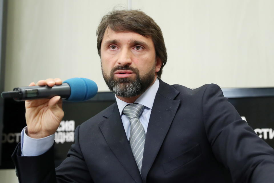 The IOC pulled IWF board member Maxim Agapitov's accreditation for the Tokyo Olympics last week over a doping violation he had nearly 30 years ago. (Valery Sharifulin\TASS/Getty Images)