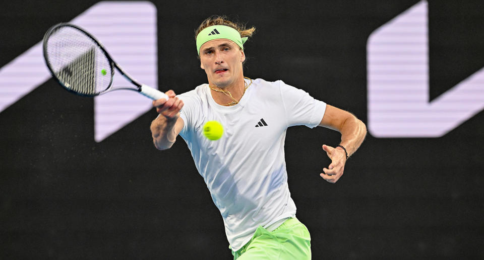 Seen here, Alexander Zverev at the Australian Open.