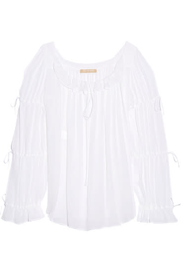 Ruffled Gauze Top, Michael Kors, Rs. 99,300. Image: Michael Kors